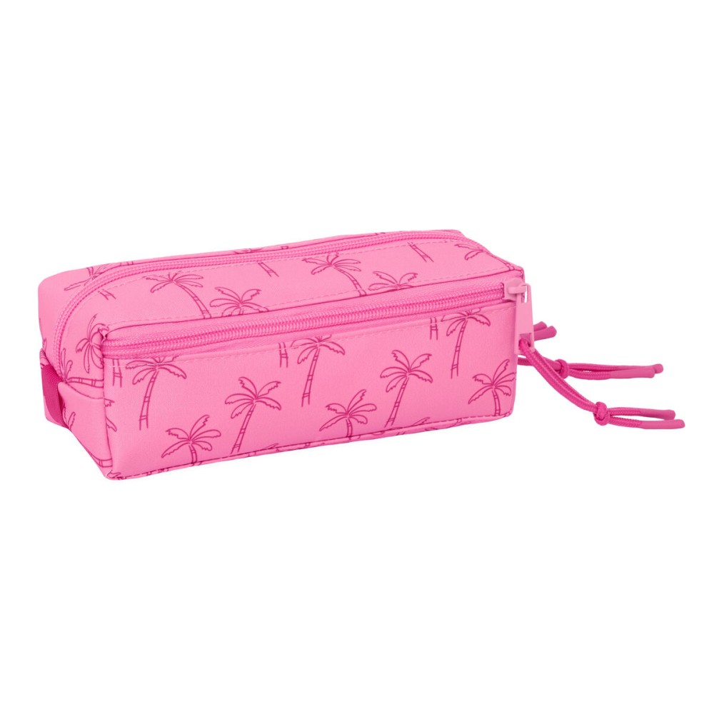 Dreifaches Mehrzweck-Etui Lilo & Stitch Chill Rosa Minze 22 x 8,5 x 6 cm