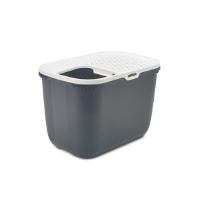 Bac à litière pour chats Vadigran Blanc Anthracite Plastique