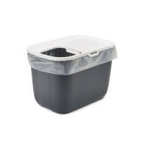 Cat Litter Box Vadigran White Anthracite Plastic