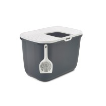 Cat Litter Box Vadigran White Anthracite Plastic