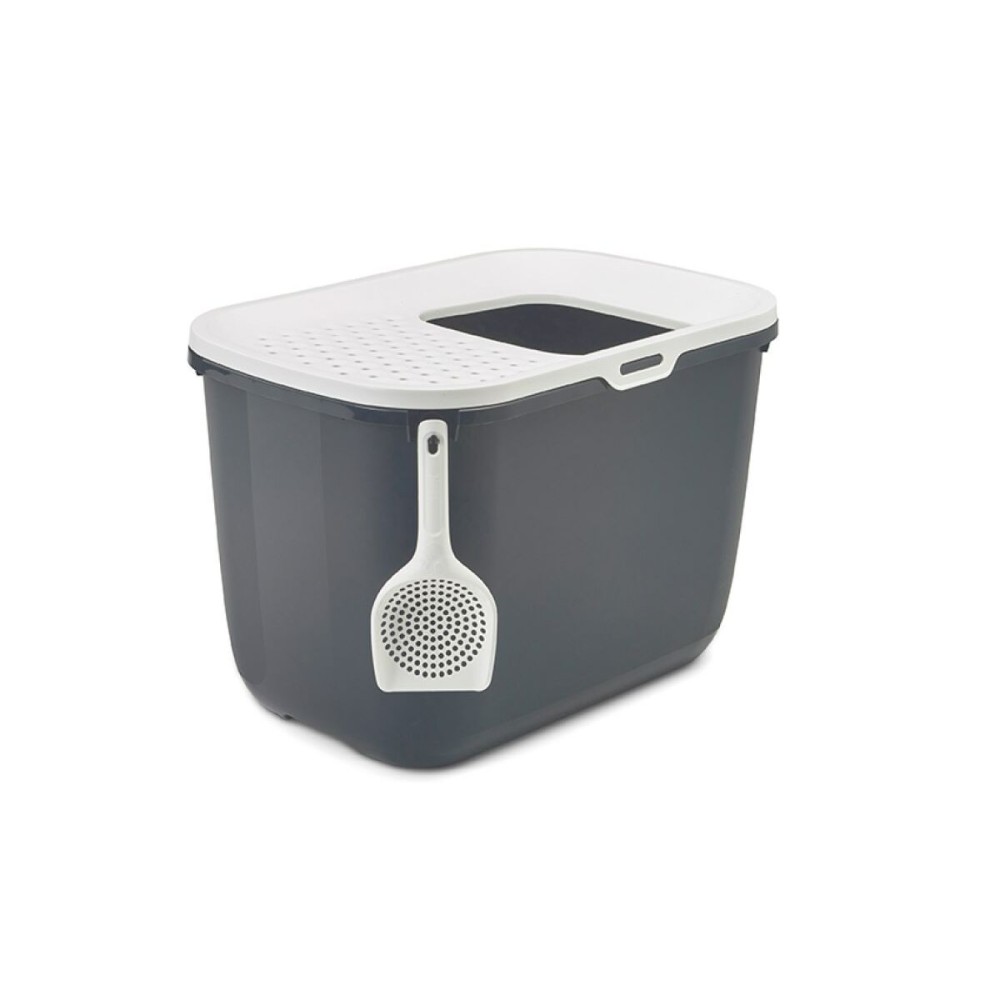Bac à litière pour chats Vadigran Blanc Anthracite Plastique