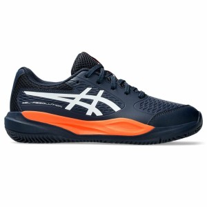 Women's Tennis Shoes Asics Gel-Resolution X Gs Clay Black Dark blue