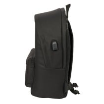 Schulrucksack Atlético Madrid Schwarz 31 x 44 x 18 cm