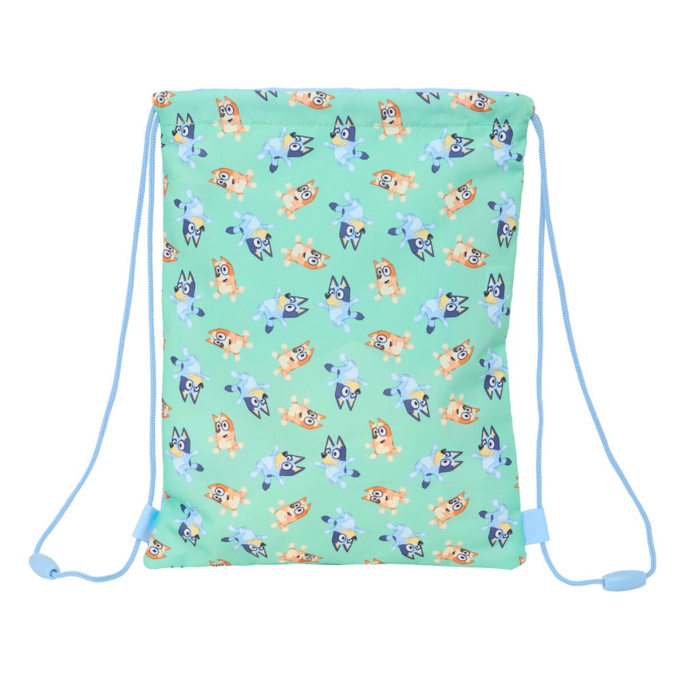 Sac à dos serré par des ficelles Bluey Sisters Vert 26 x 34 x 1 cm