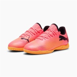 Chaussures de Futsal pour Enfants Puma Future 7 Play Orange Enfant Unisexe