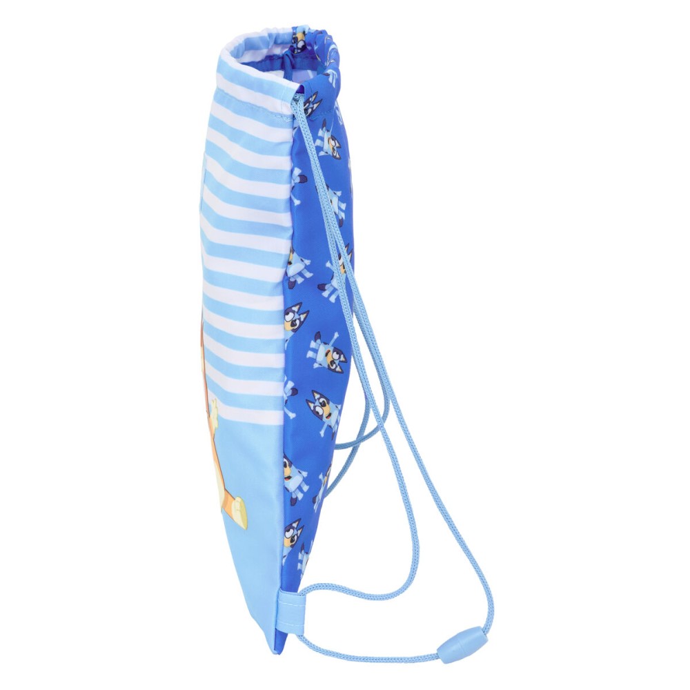 Sac à dos serré par des ficelles Bluey Let's play Bleu 26 x 34 x 1 cm