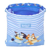 Sac à dos serré par des ficelles Bluey Let's play Bleu 26 x 34 x 1 cm