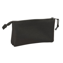 Dreifaches Mehrzweck-Etui Atlético Madrid Schwarz 22 x 12 x 3 cm