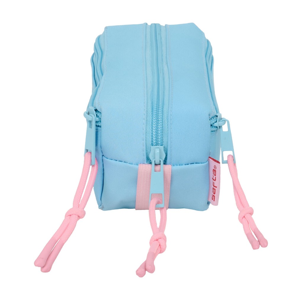 Dreifaches Mehrzweck-Etui Lilo & Stitch Happy Himmelsblau 22 x 8,5 x 6 cm