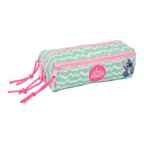 Dreifaches Mehrzweck-Etui Lilo & Stitch Ice cream Rosa 22 x 8,5 x 6 cm