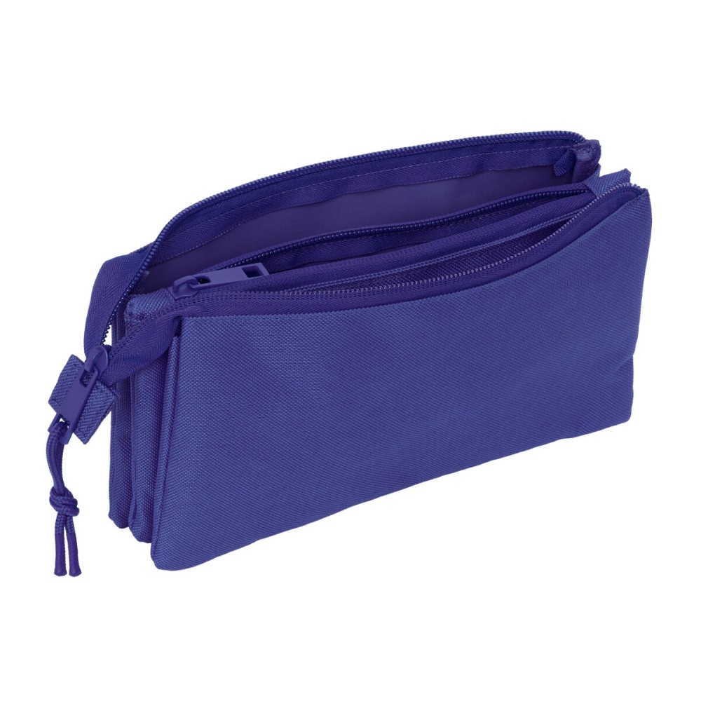 Dreifaches Mehrzweck-Etui Atlético Madrid Dunkelblau 22 x 12 x 3 cm