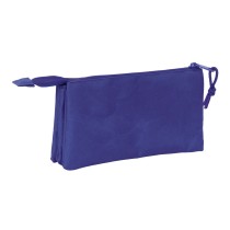 Dreifaches Mehrzweck-Etui Atlético Madrid Dunkelblau 22 x 12 x 3 cm
