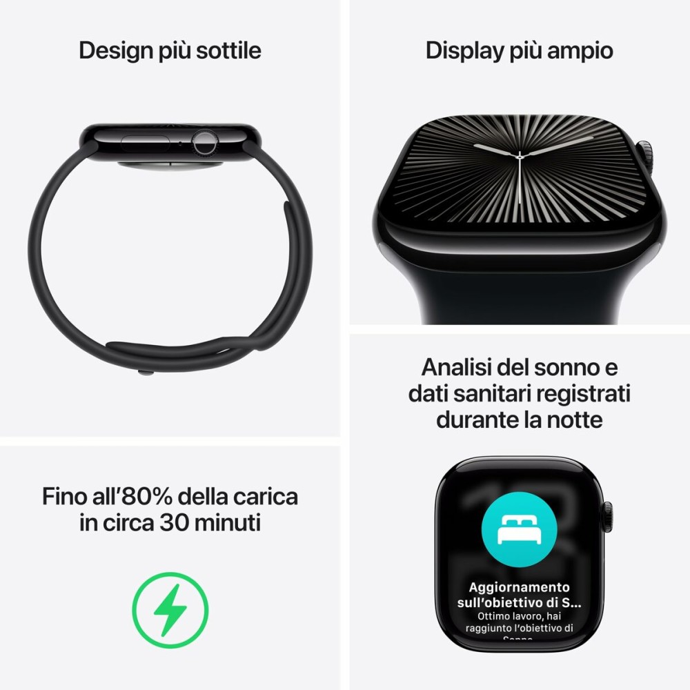 Montre intelligente Apple MWWF3QL/A 42 mm Noir