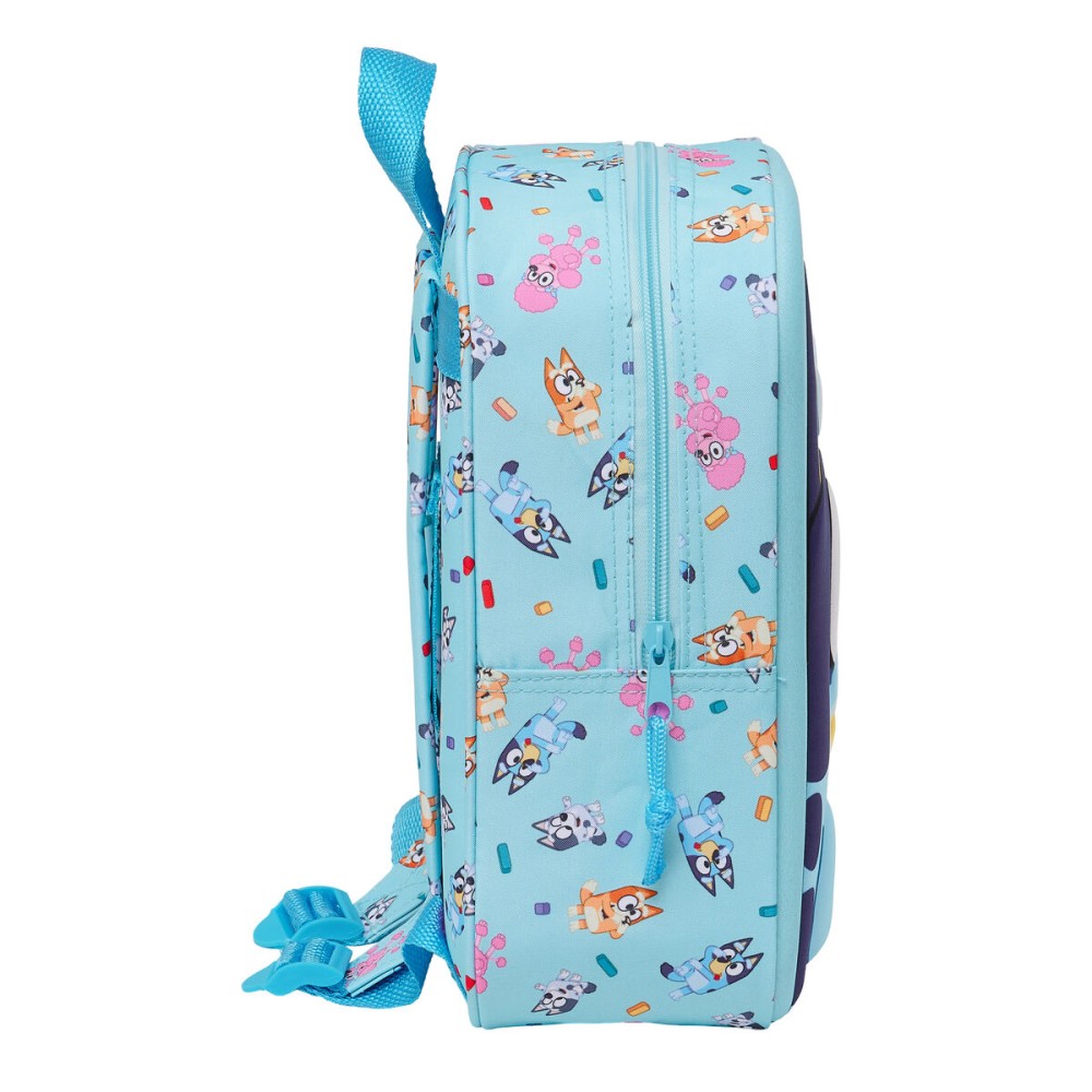 Cartable Bluey Bleu ciel 22 x 27 x 10 cm 3D