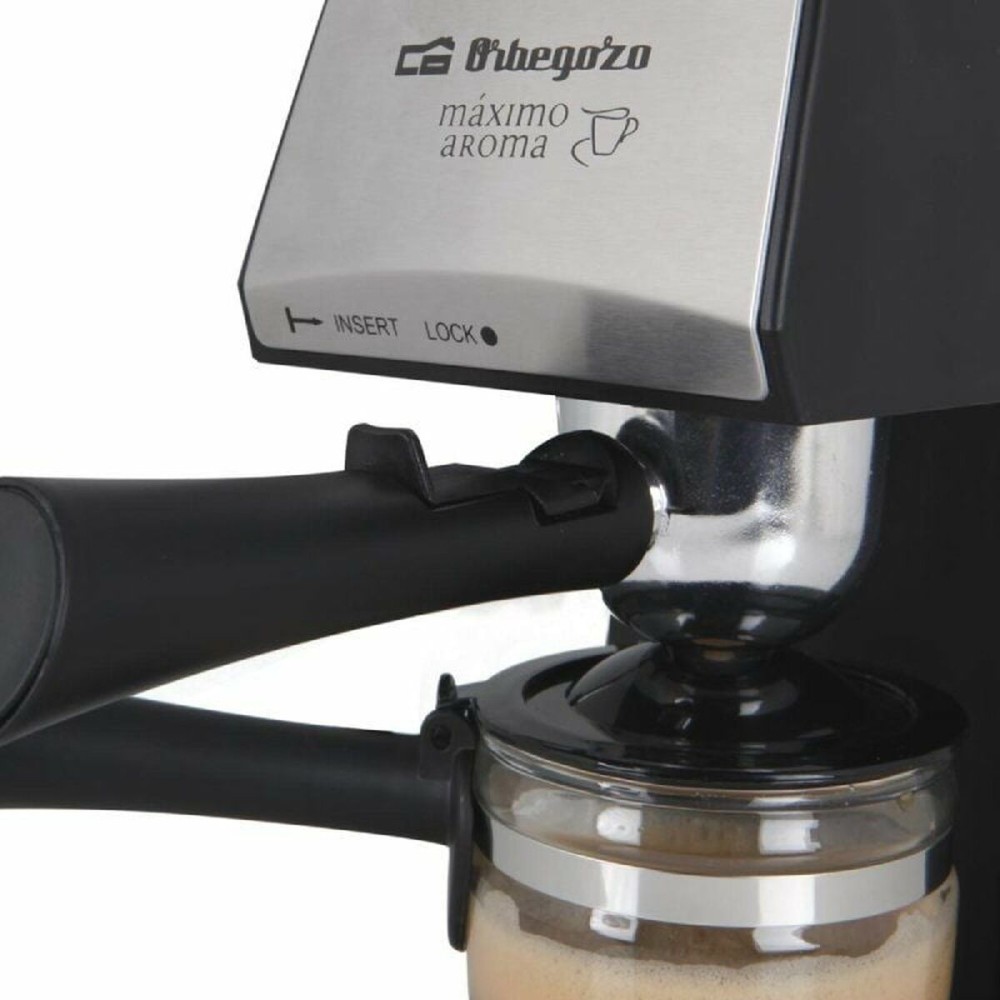 Manuelle Express-Kaffeemaschine Orbegozo 16782.0 Schwarz 6 Tassen
