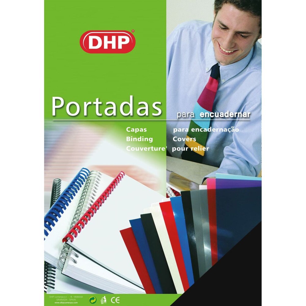 Couvertures de reliure DHP Noir A3 PVC 100 Pièces
