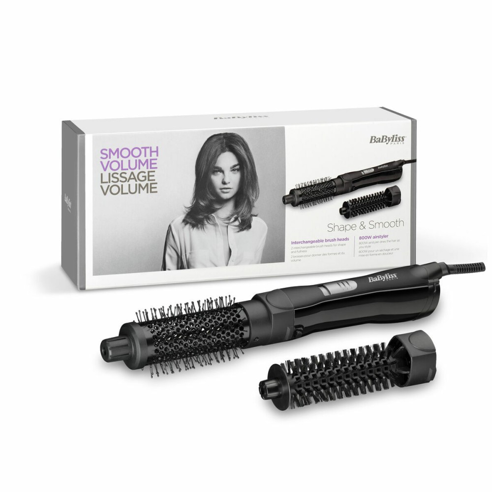 Styling Brush Babyliss SHAPE&SMOOTH Black (2 Units)