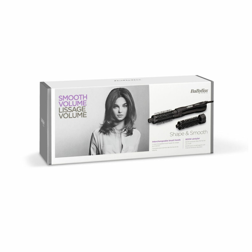 Styling Brush Babyliss SHAPE&SMOOTH Black (2 Units)