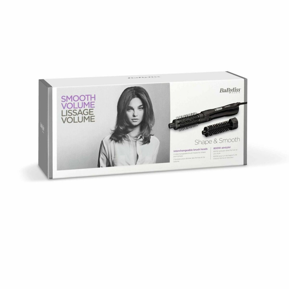 Styling Brush Babyliss SHAPE&SMOOTH Black (2 Units)