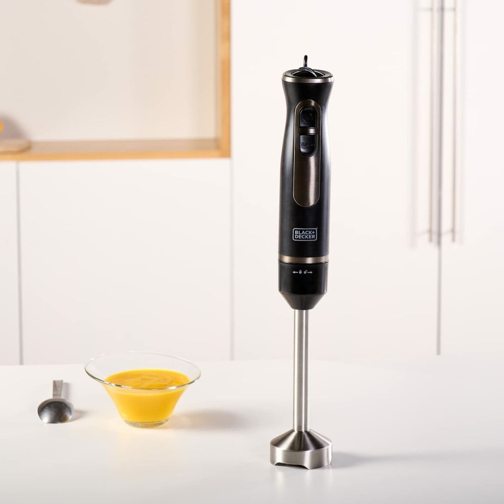 Hand-held Blender Black & Decker ES9160100B Black 800 W