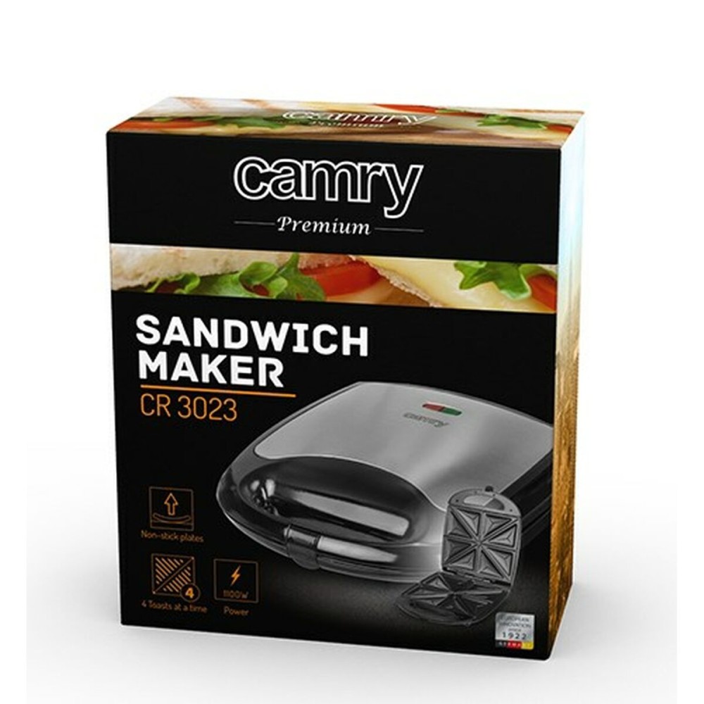 Sandwich Maker Camry CR 3023 Black Grey Silver 1100 W 1500 W