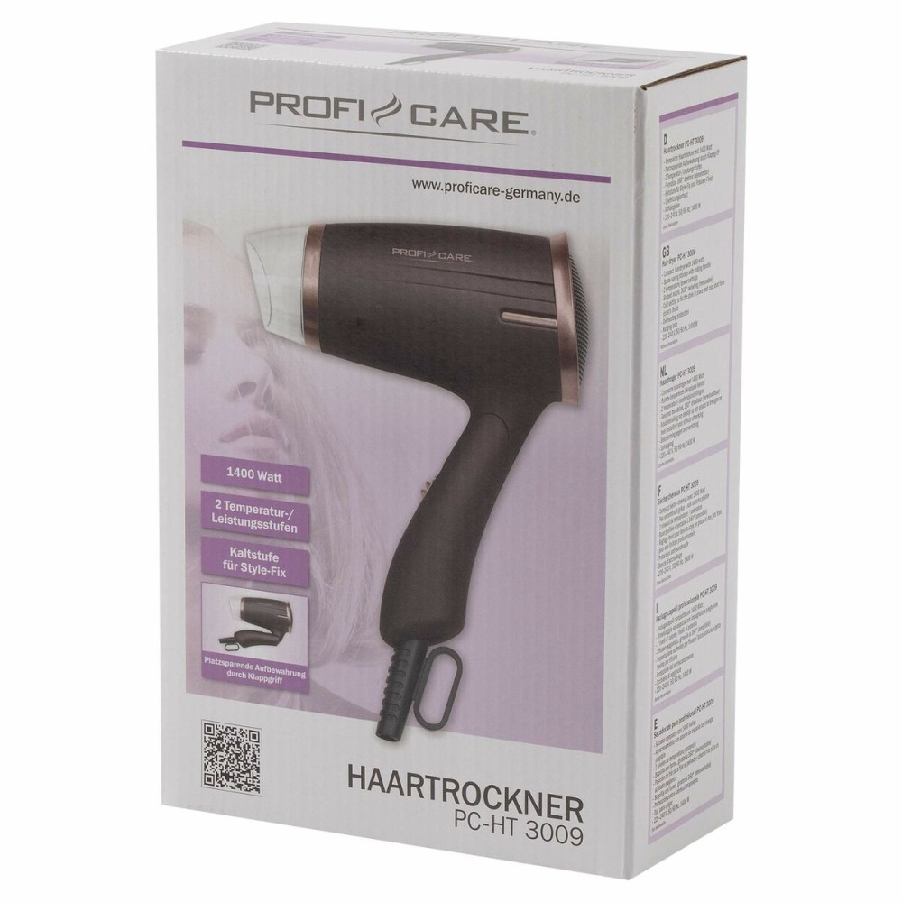 Hairdryer ProfiCare PC-HT 3009 Gold Bronze 1400 W