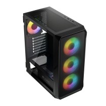 ATX Semi-Tower Gehäuse Logic PORTOS ARGB Weiß Schwarz