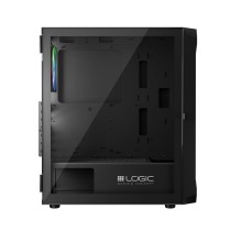 ATX Semi-Tower Gehäuse Logic PORTOS ARGB Weiß Schwarz