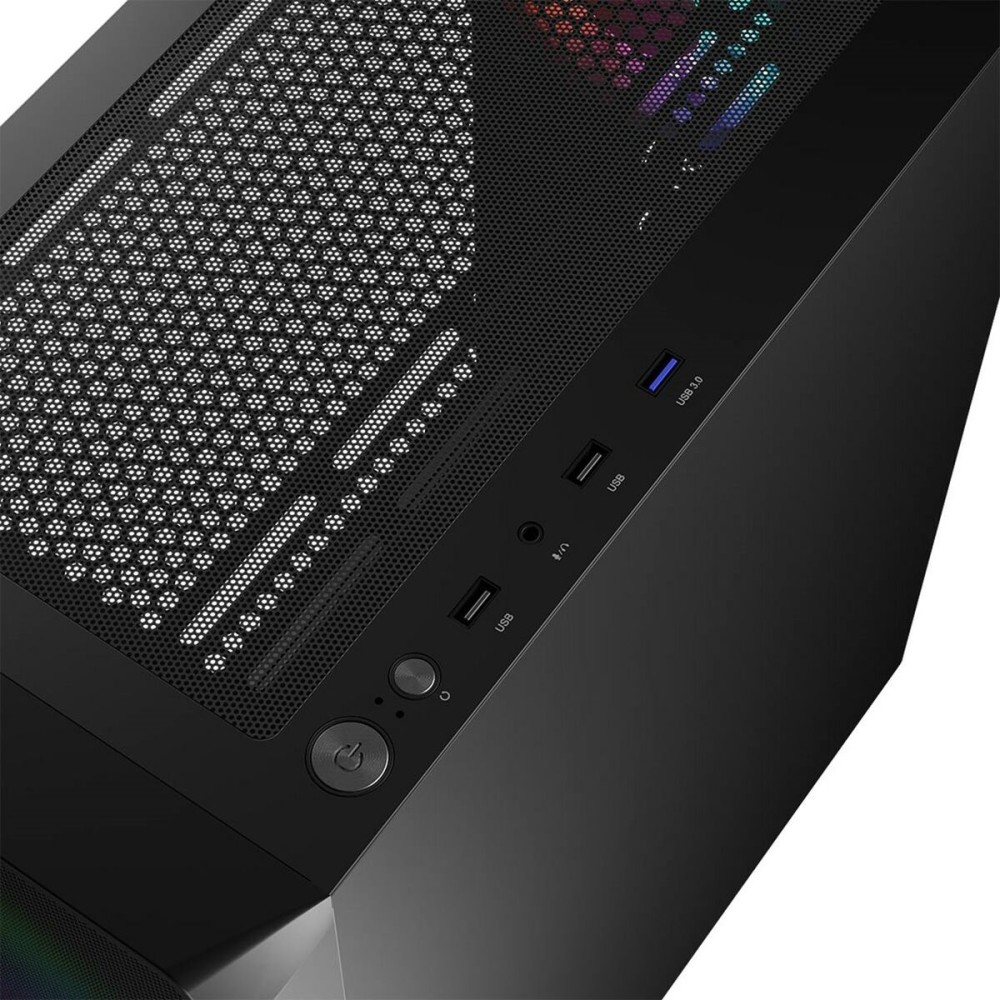 ATX Semi-Tower Gehäuse Logic PORTOS ARGB Weiß Schwarz