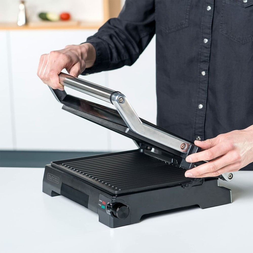 Machine à sandwich Black & Decker BXGF2200E Noir Aluminium 2200 W