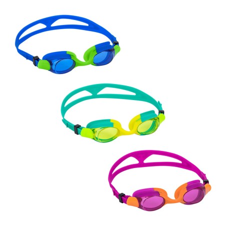 Bestway Lunettes de Natation en Silicone pour Adultes Anti-buée Couleur Assortie +14 Ans Plage et Piscine 21051