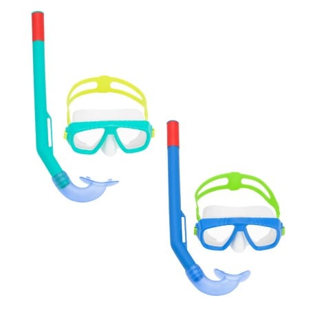 Snorkel Goggles and Tube for Children Bestway Blue Turquoise (1 Unit)