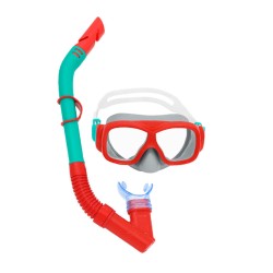 Snorkel Goggles and Tube for Children Bestway Blue Orange (1 Unit)