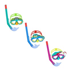 Bestway Ensemble Masque et Tube Adulte Valve de Purge Couleur Assorti +14 ans Plage et Piscine 24053