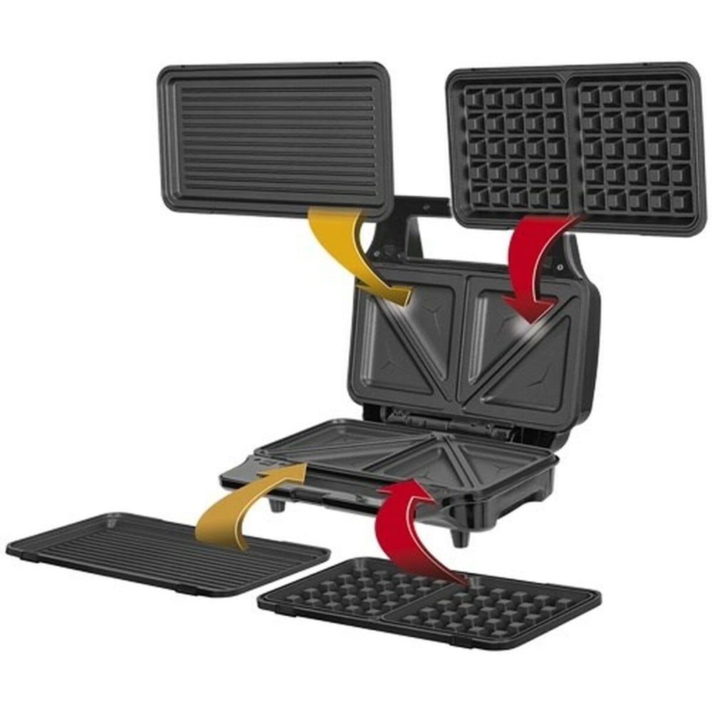Appareil à Sandwich Gril Mpm MOP-23M Noir 900 W