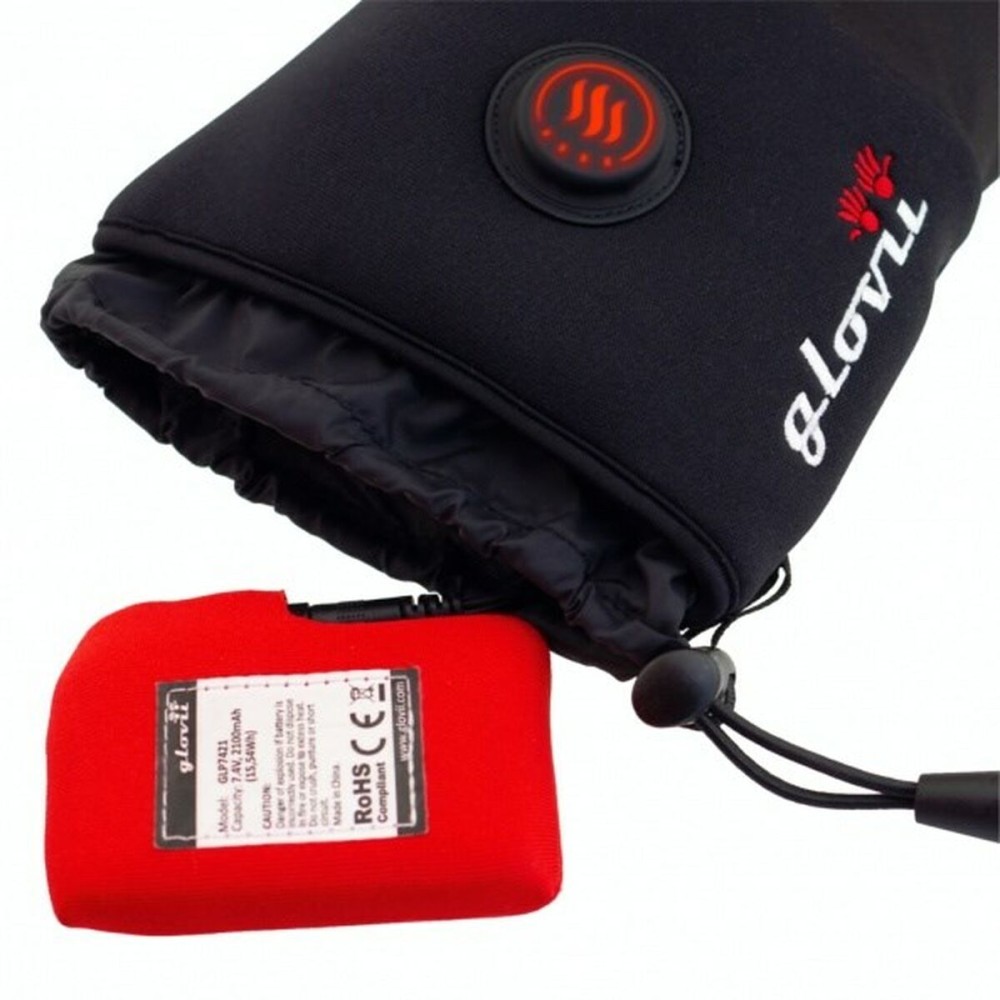 Handschuhe Glovii GLBM Schwarz Rojo/Blanco S/M 2 Stücke