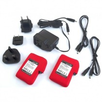 Handschuhe Glovii GLBM Schwarz Rojo/Blanco S/M 2 Stücke