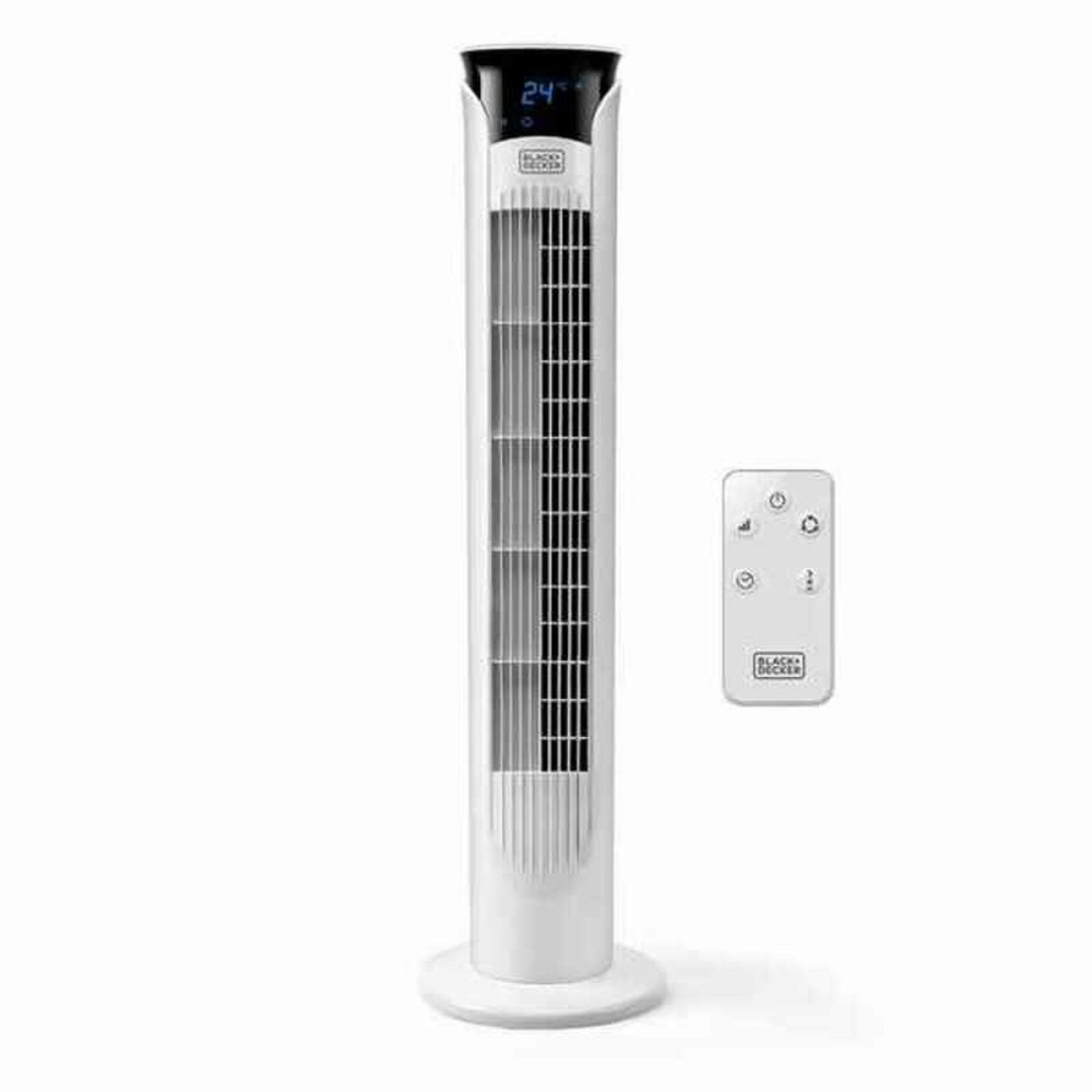 Ventilateur Tour Black & Decker BXEFT48E Blanc 45 W 82,5 cm