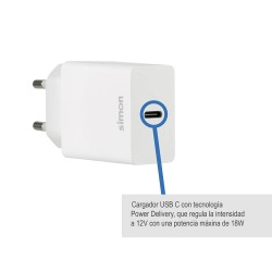 Wall Charger Simon 860X390X220 White