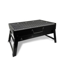 Coal Barbecue with Wheels Feel Maestro MR-1010 Black Metal