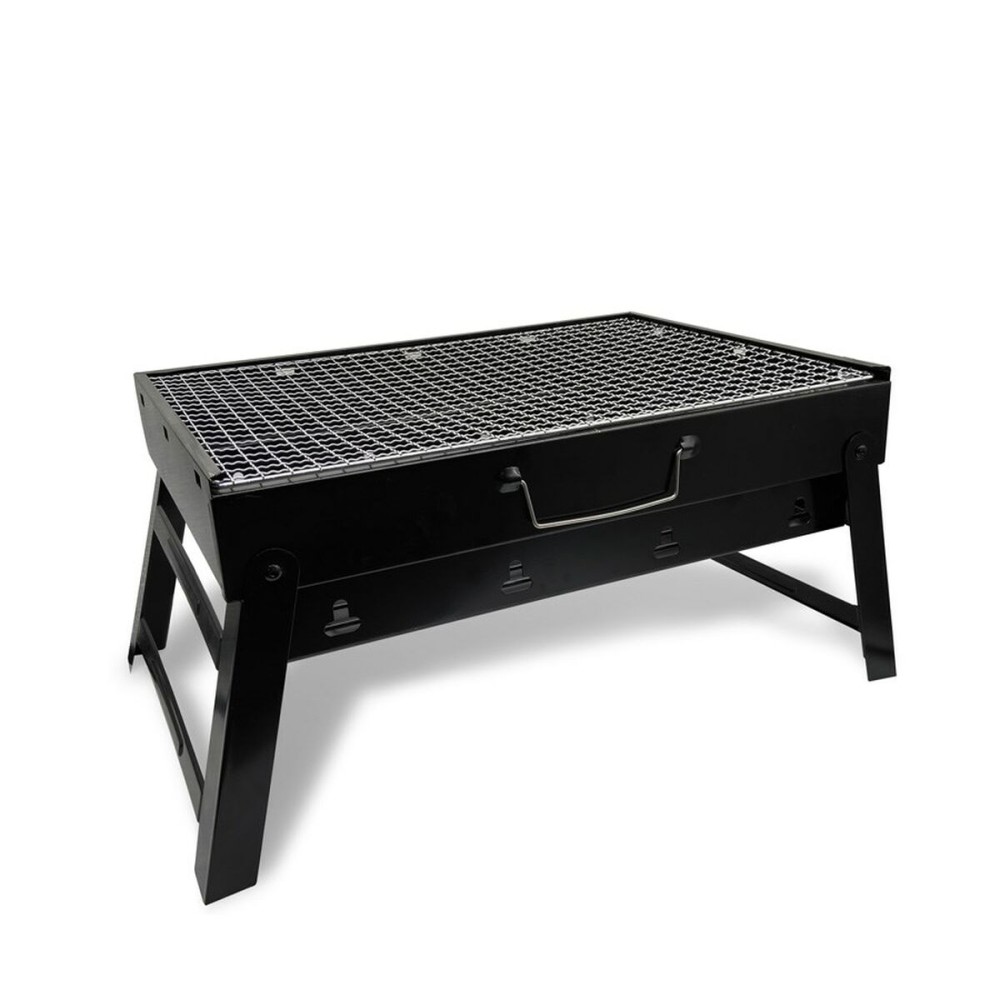 Coal Barbecue with Wheels Feel Maestro MR-1010 Black Metal