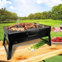 Coal Barbecue with Wheels Feel Maestro MR-1010 Black Metal