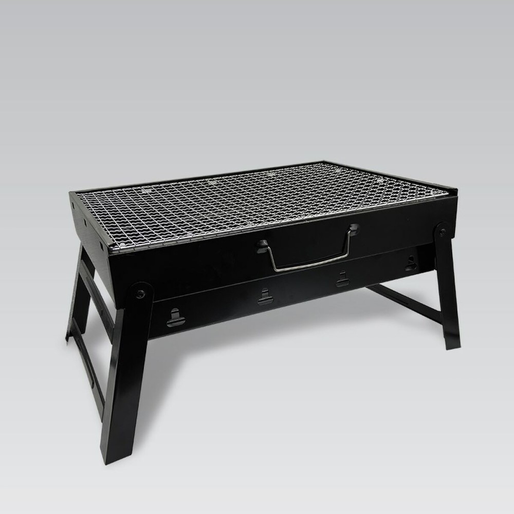 Coal Barbecue with Wheels Feel Maestro MR-1010 Black Metal