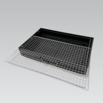 Coal Barbecue with Wheels Feel Maestro MR-1010 Black Metal