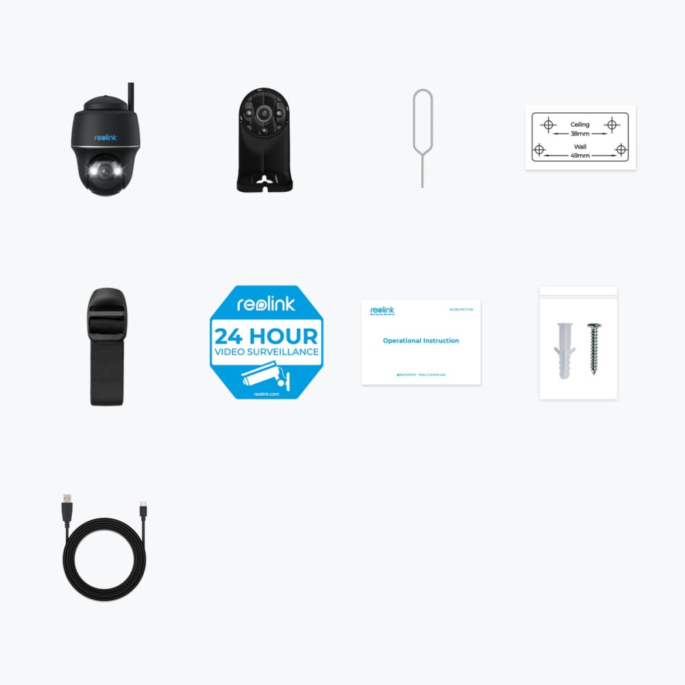 IP Kamera Reolink ARGUS PT 5MP TYP-C czarna