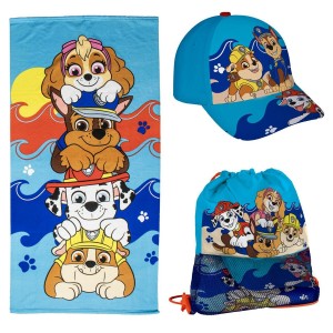 Strandbadetuch The Paw Patrol Blau 20 x 35 x 4 cm 3 Stücke