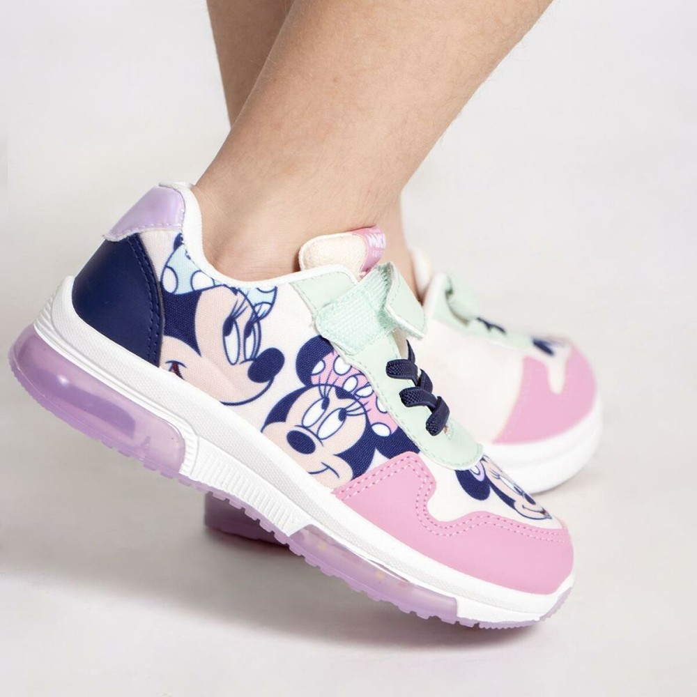Turnschuhe mit LED Minnie Mouse Rosa