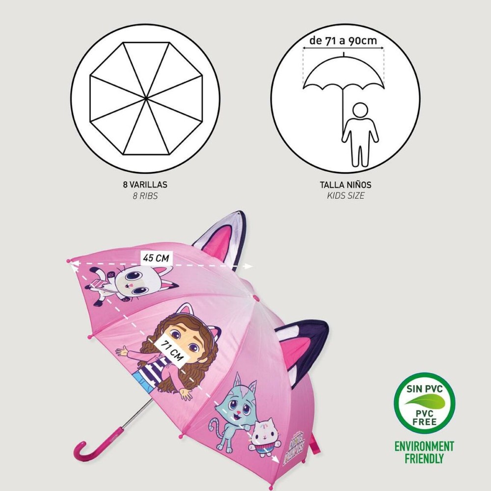Parapluie Gabby's Dollhouse Fuchsia