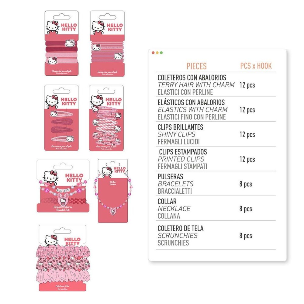 Accessoires pour les Cheveux Hello Kitty Fuchsia