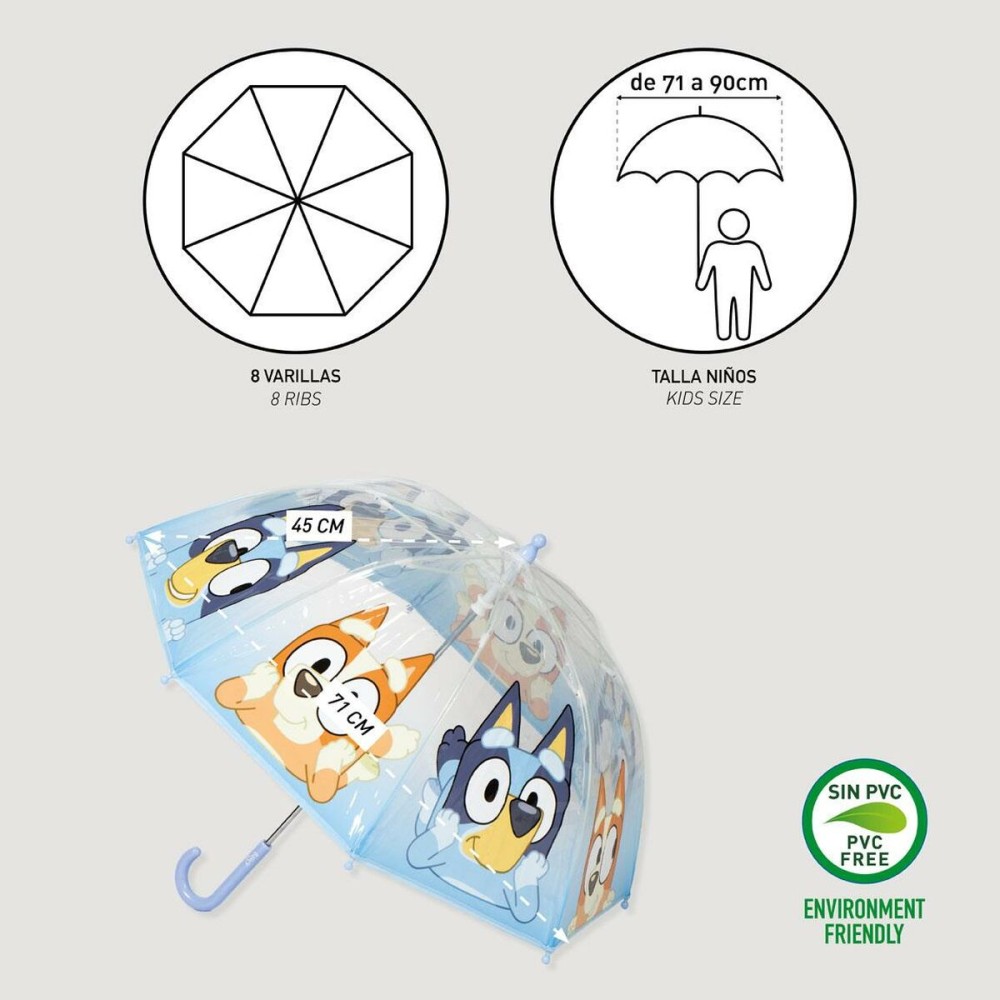 Parapluie Bluey Bleu Ø 71 cm